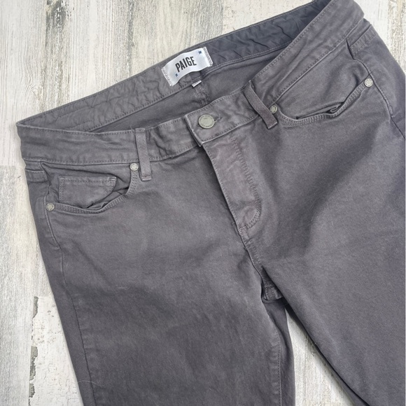 Paige Skyline Skinny Gray Wash Jeans 31 Small Flaw - Picture 8 of 8